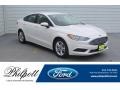 White Platinum 2018 Ford Fusion SE