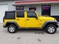 2009 Detonator Yellow Jeep Wrangler Unlimited X 4x4  photo #2