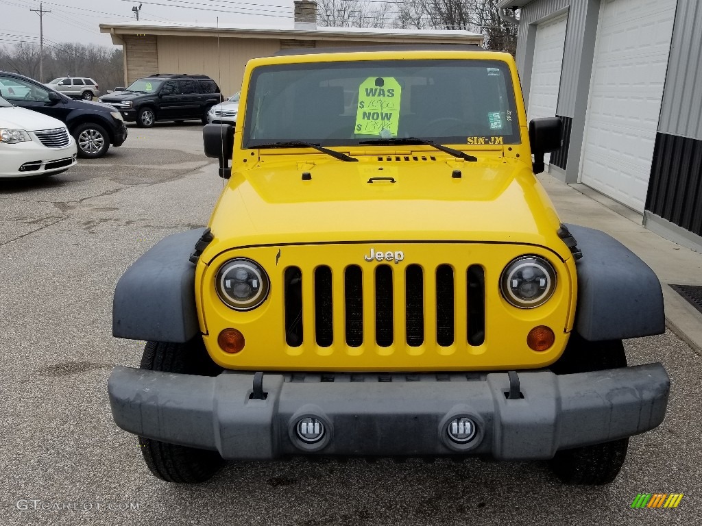 2009 Wrangler Unlimited X 4x4 - Detonator Yellow / Dark Slate Gray/Medium Slate Gray photo #7