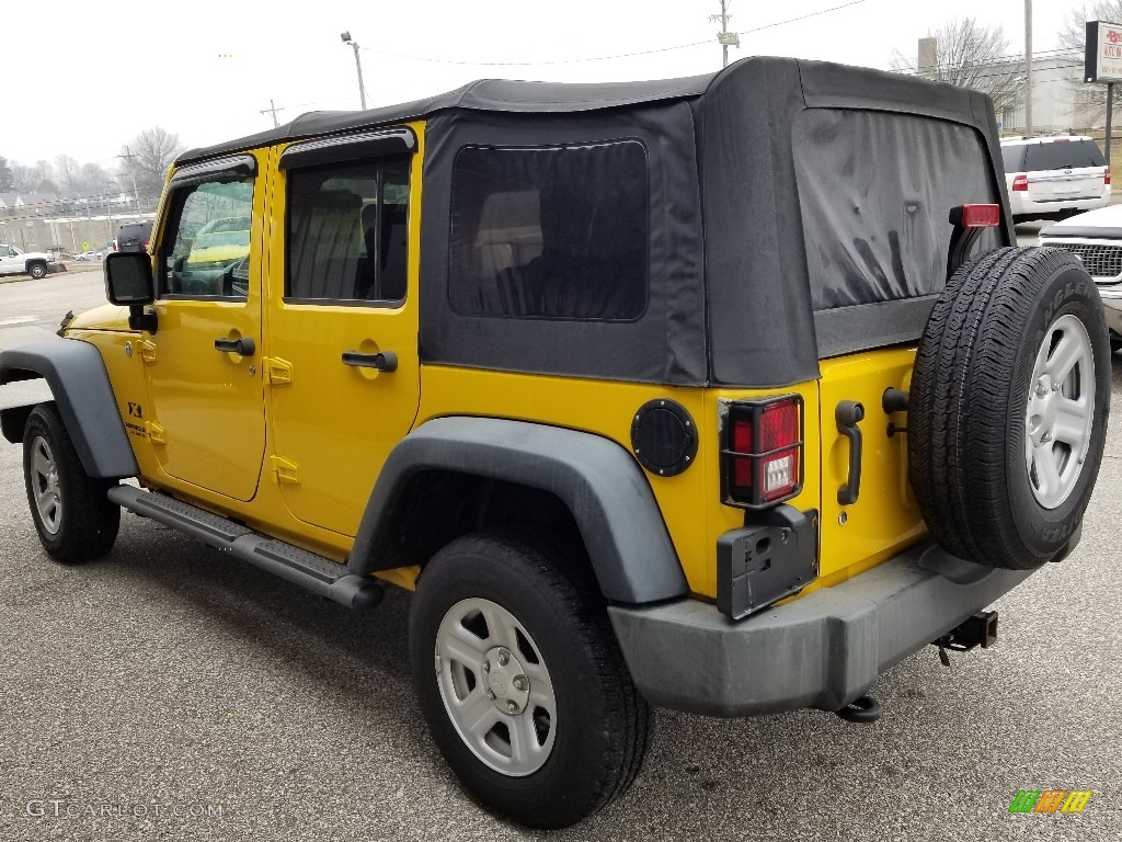 2009 Wrangler Unlimited X 4x4 - Detonator Yellow / Dark Slate Gray/Medium Slate Gray photo #20