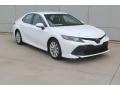 2018 Super White Toyota Camry LE  photo #2