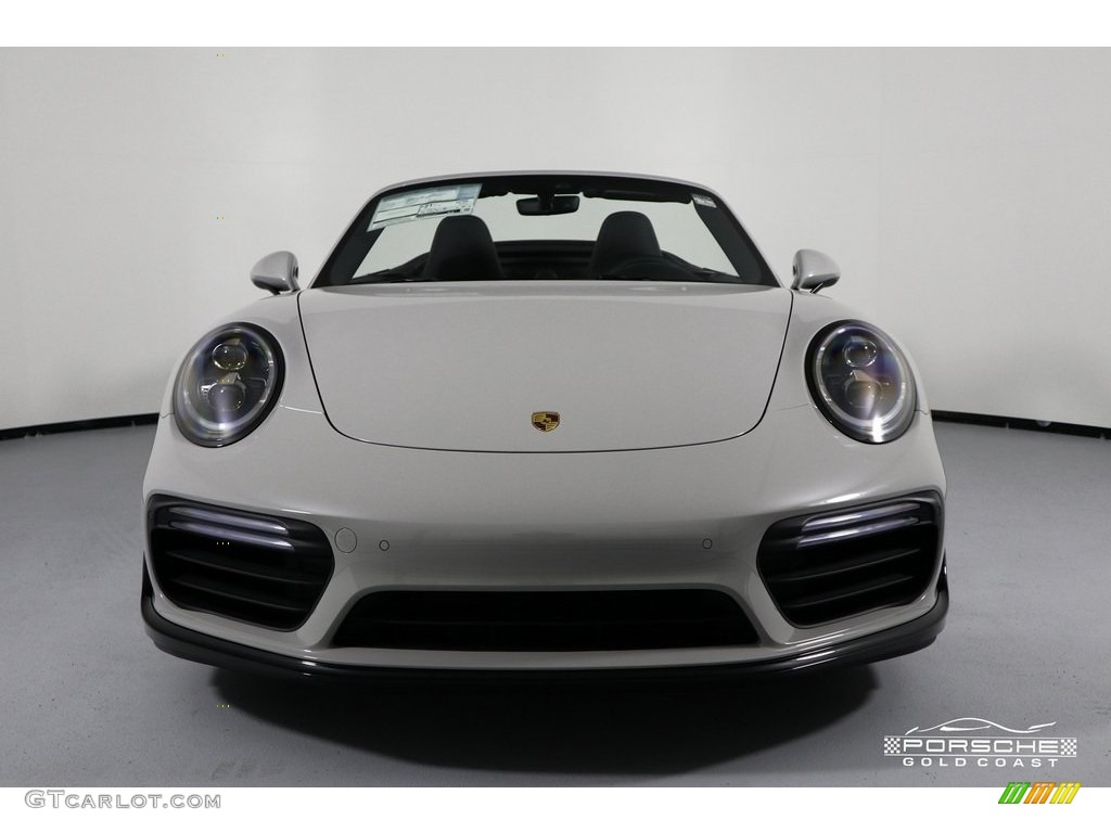 2019 911 Turbo S Cabriolet - Chalk / Black photo #2