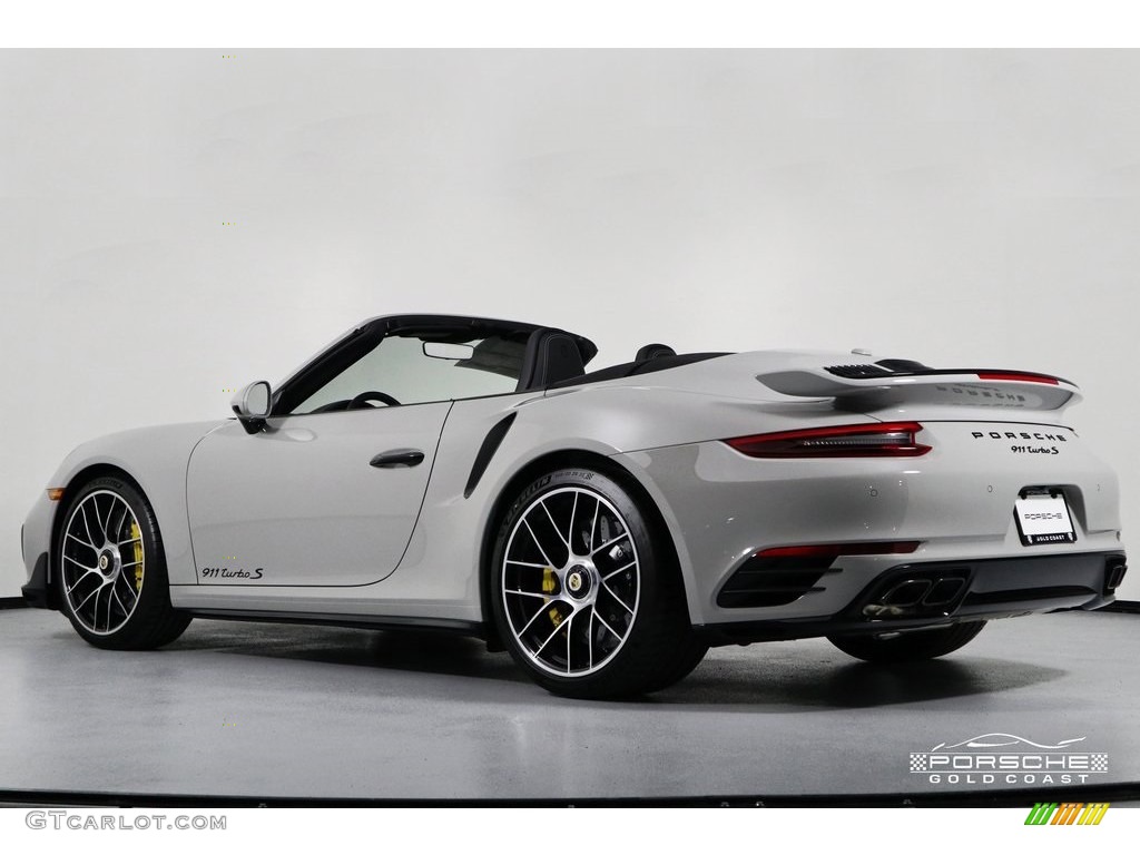 2019 911 Turbo S Cabriolet - Chalk / Black photo #4