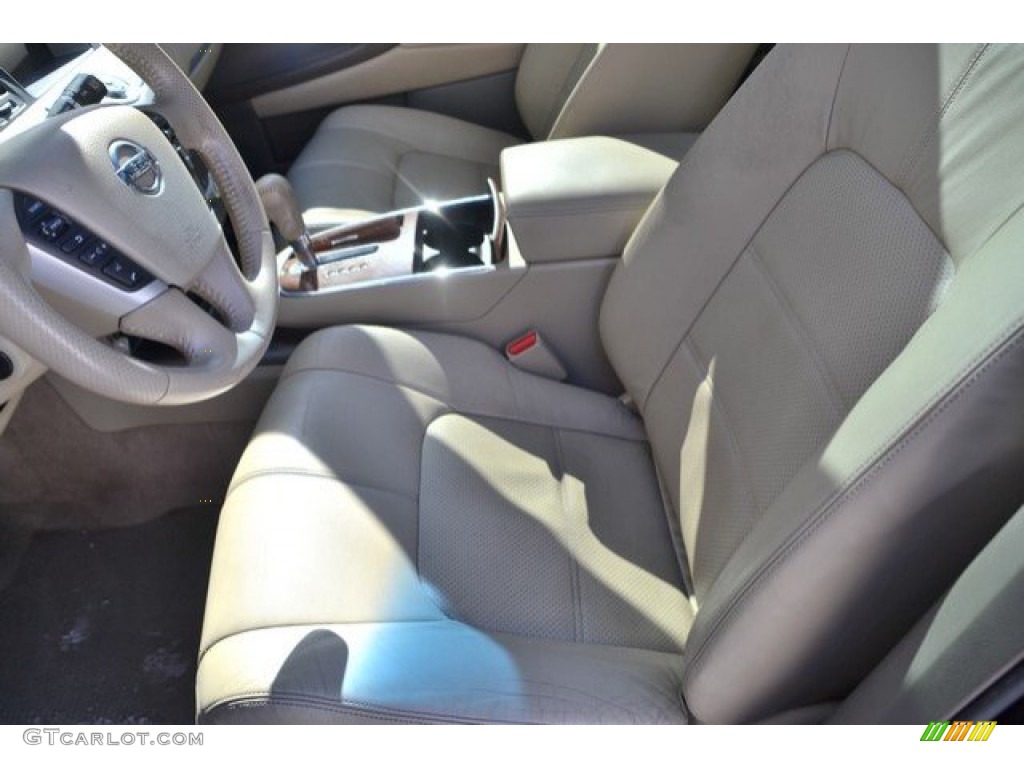 2011 Murano LE AWD - Super Black / Beige photo #11