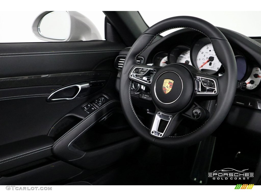 2019 911 Turbo S Cabriolet - Chalk / Black photo #12