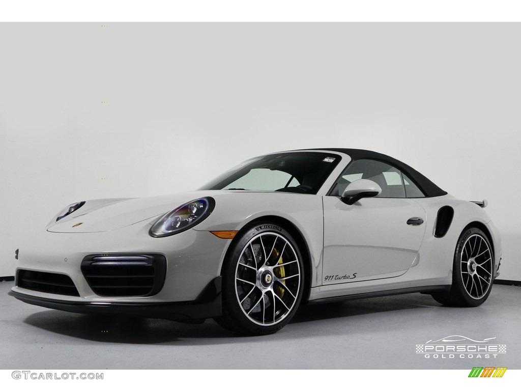 2019 911 Turbo S Cabriolet - Chalk / Black photo #27