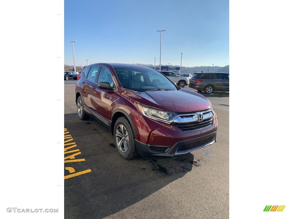 2019 CR-V LX AWD - Basque Red Pearl II / Gray photo #4