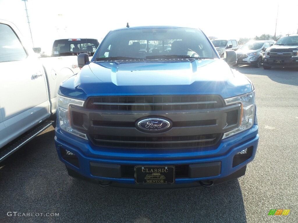 2019 F150 XLT SuperCrew 4x4 - Velocity Blue / Black photo #2