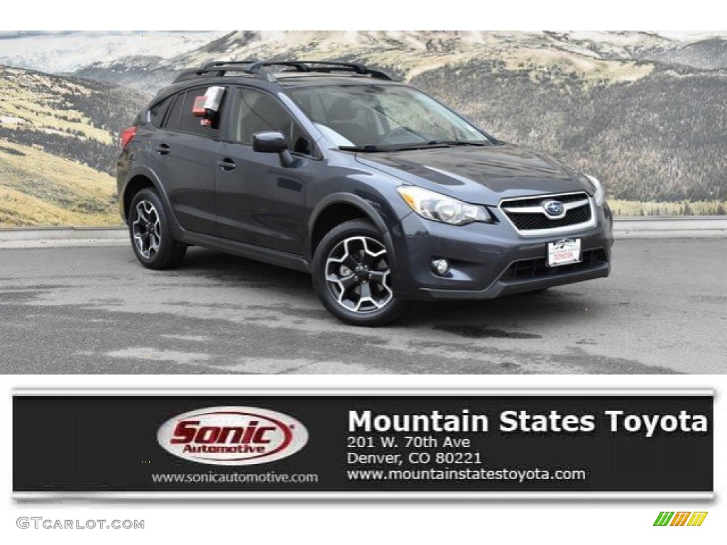2015 XV Crosstrek 2.0i Premium - Dark Gray Metallic / Black photo #1