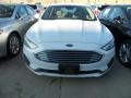 2019 Oxford White Ford Fusion Hybrid SE  photo #2