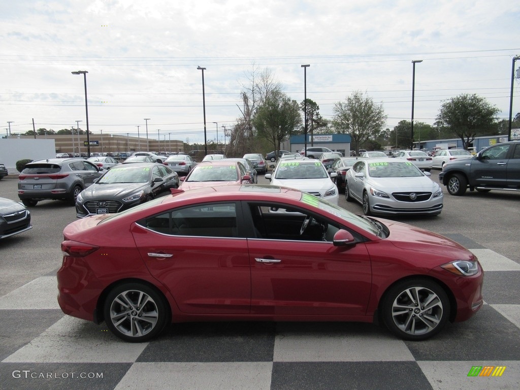 2017 Elantra Limited - Red / Black photo #3