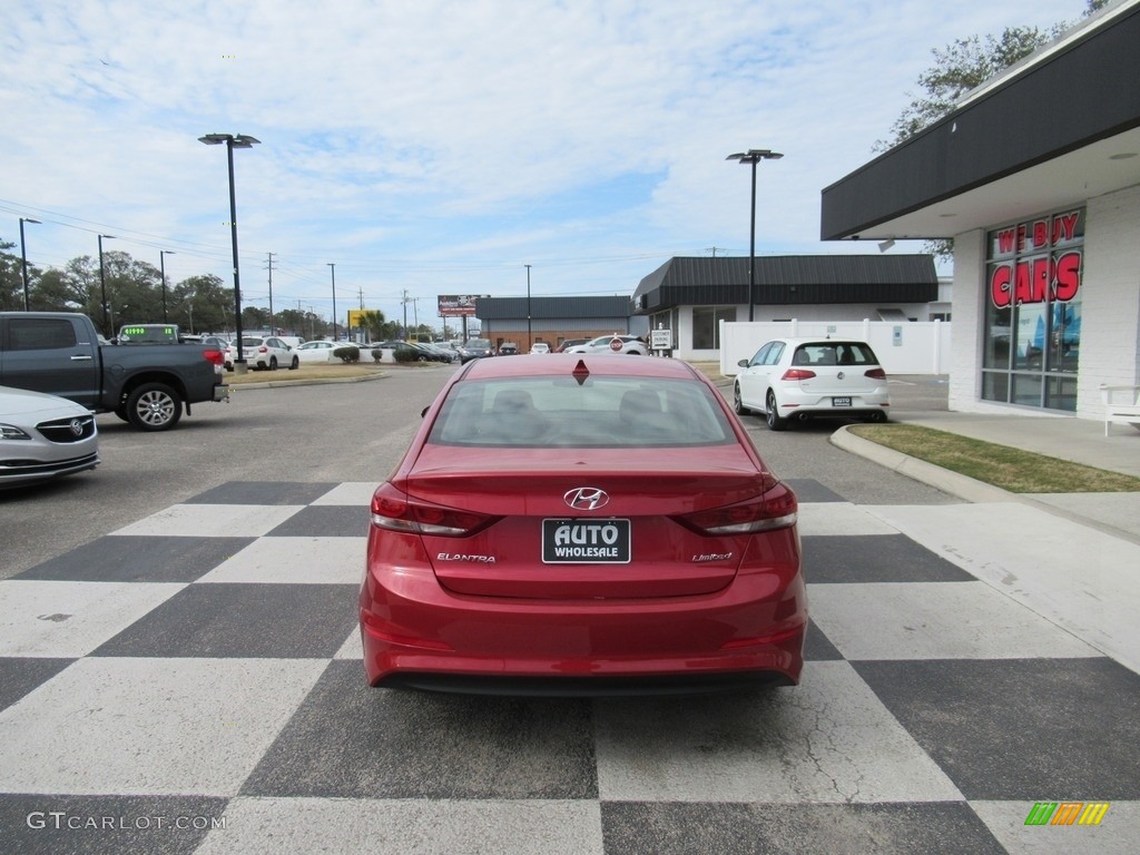 2017 Elantra Limited - Red / Black photo #4