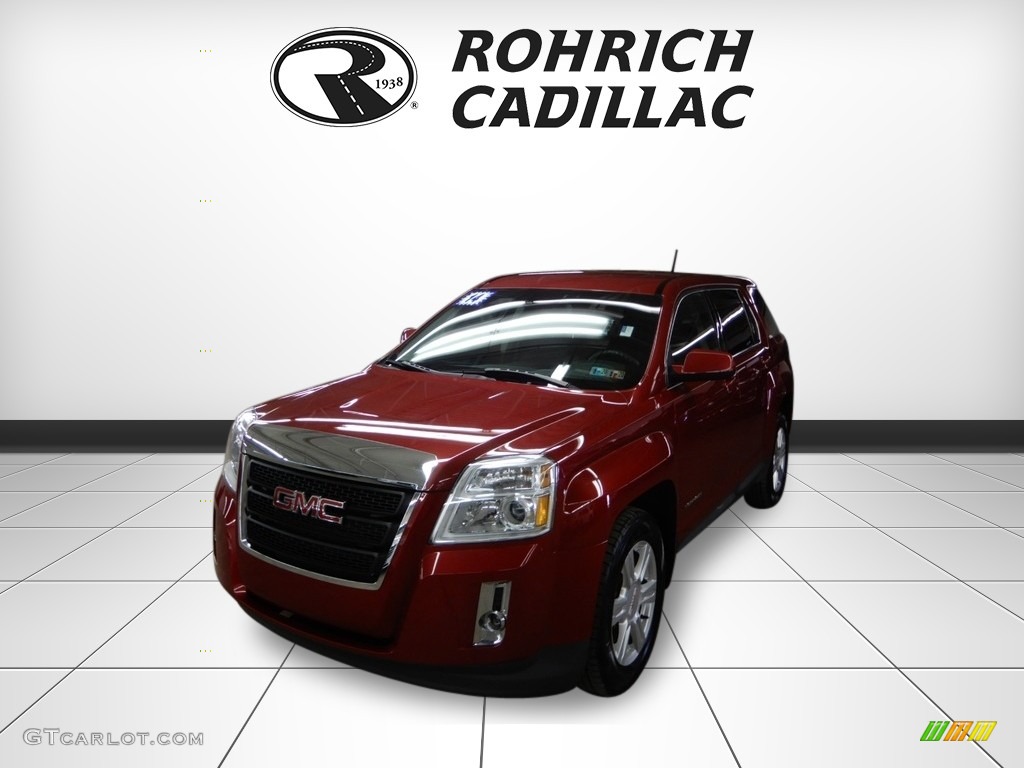 2014 Terrain SLE AWD - Crystal Red Tintcoat / Jet Black photo #1