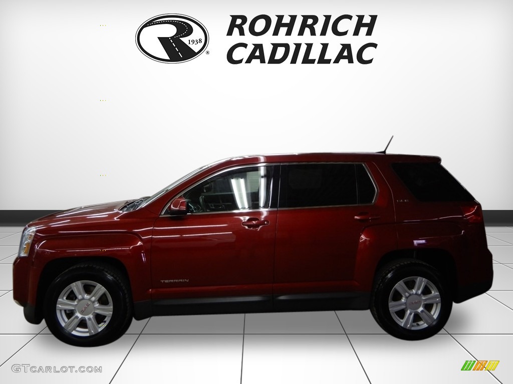 2014 Terrain SLE AWD - Crystal Red Tintcoat / Jet Black photo #2