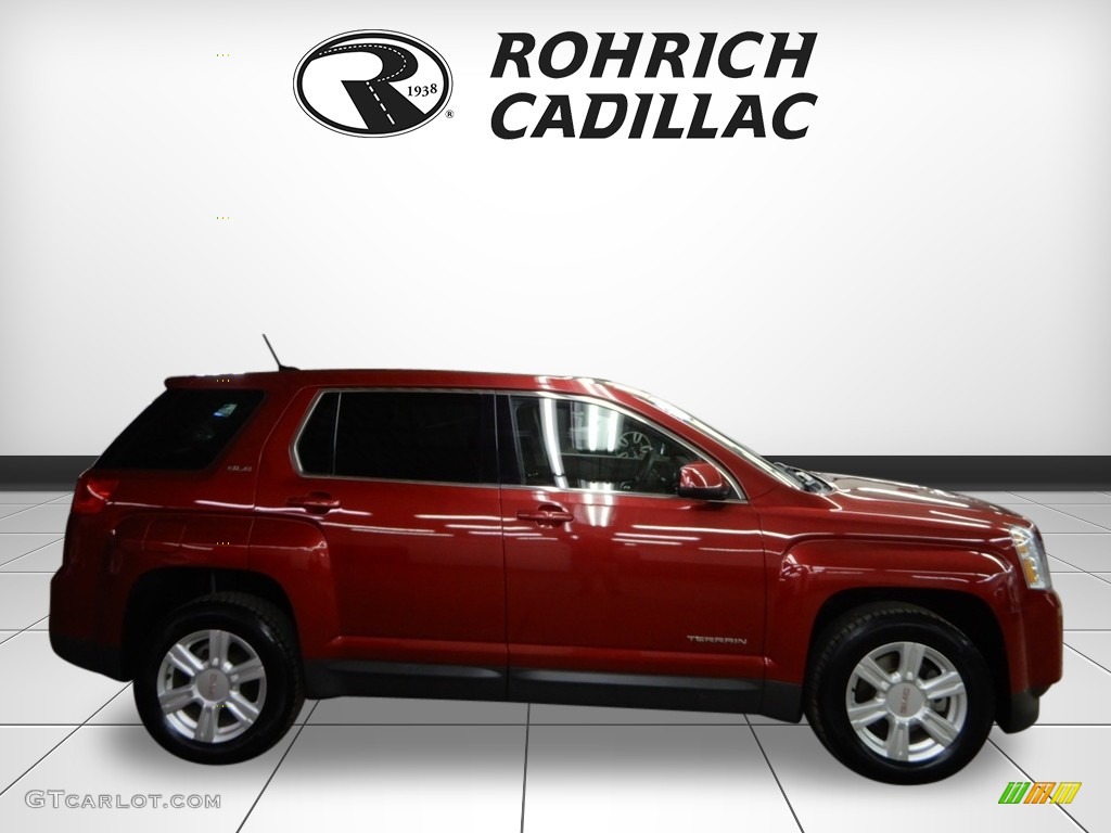 2014 Terrain SLE AWD - Crystal Red Tintcoat / Jet Black photo #6