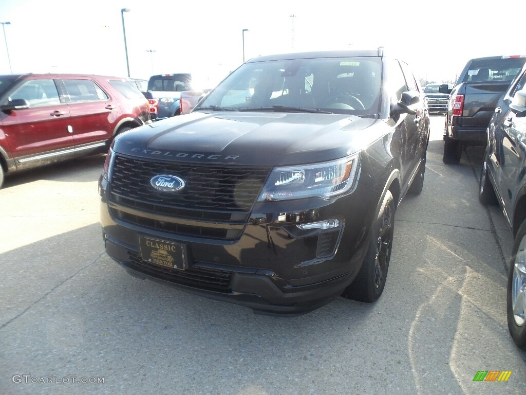 2019 Explorer Sport 4WD - Agate Black / Medium Black photo #1