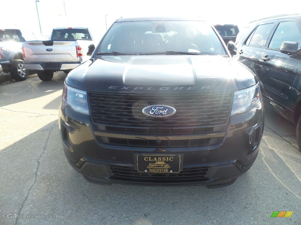 2019 Explorer Sport 4WD - Agate Black / Medium Black photo #2