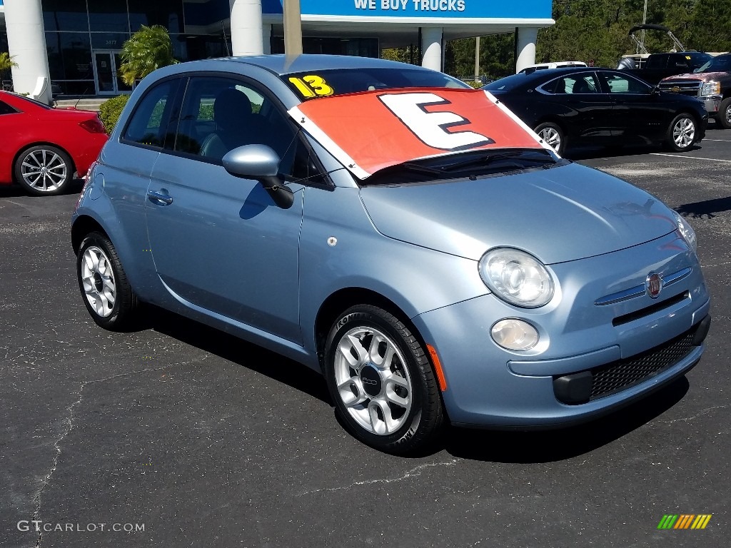 2013 500 Pop - Luce Blu (Light Blue) / Grigio/Nero (Gray/Black) photo #7