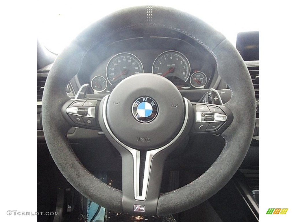2019 BMW M4 Coupe Anthracite/Black Steering Wheel Photo #132301323