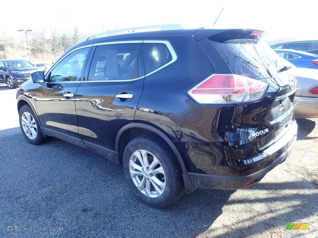 2015 Rogue SV AWD - Super Black / Charcoal photo #2