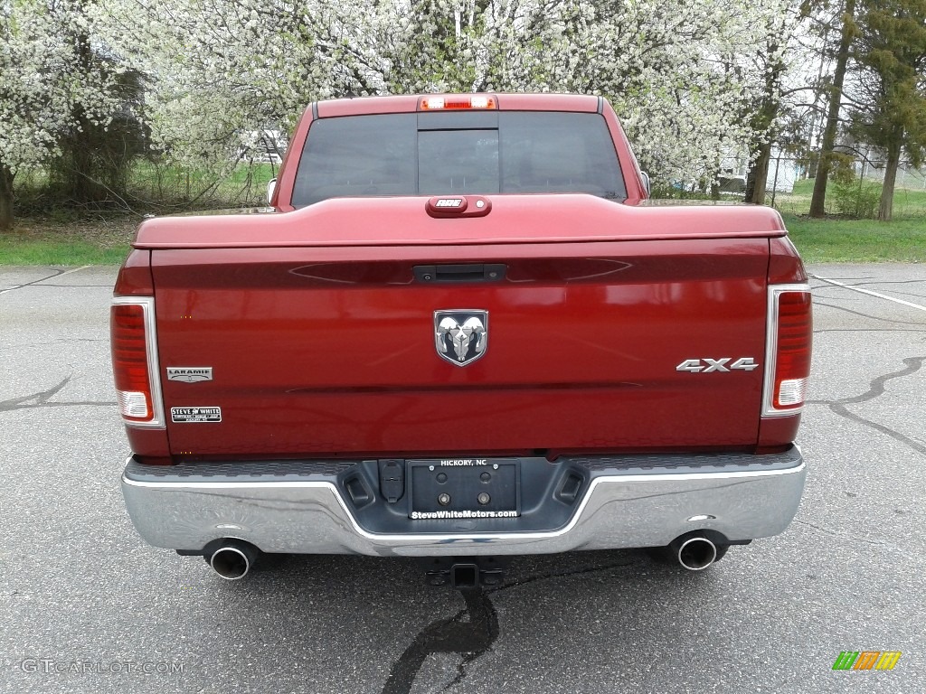 2013 1500 Laramie Crew Cab 4x4 - Deep Cherry Red Pearl / Canyon Brown/Light Frost Beige photo #7
