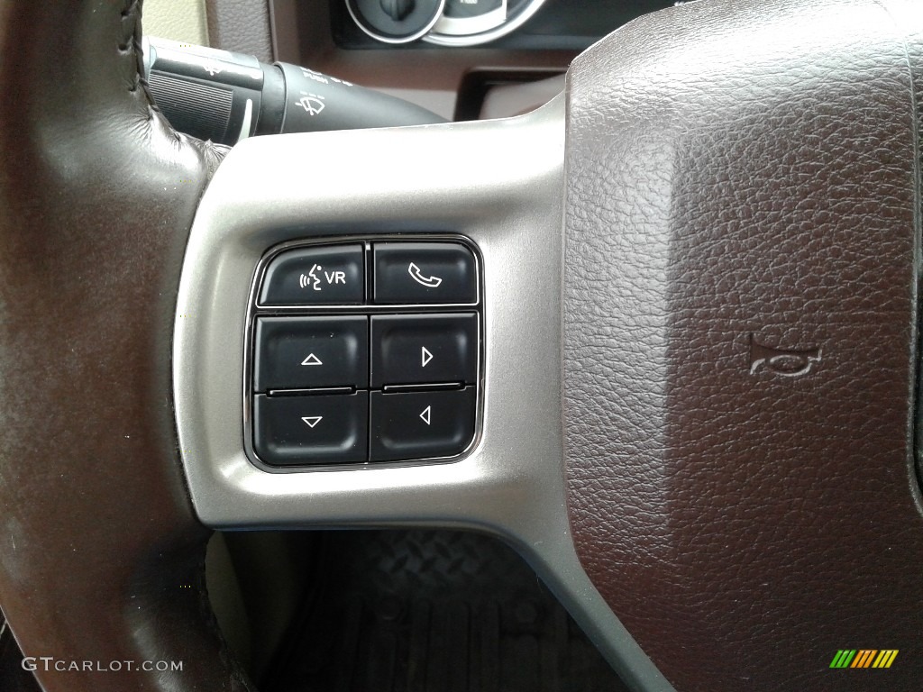 2013 1500 Laramie Crew Cab 4x4 - Deep Cherry Red Pearl / Canyon Brown/Light Frost Beige photo #19