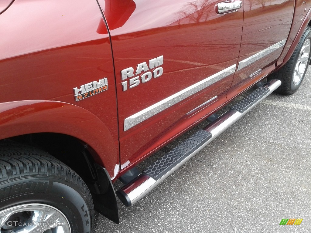 2013 1500 Laramie Crew Cab 4x4 - Deep Cherry Red Pearl / Canyon Brown/Light Frost Beige photo #34