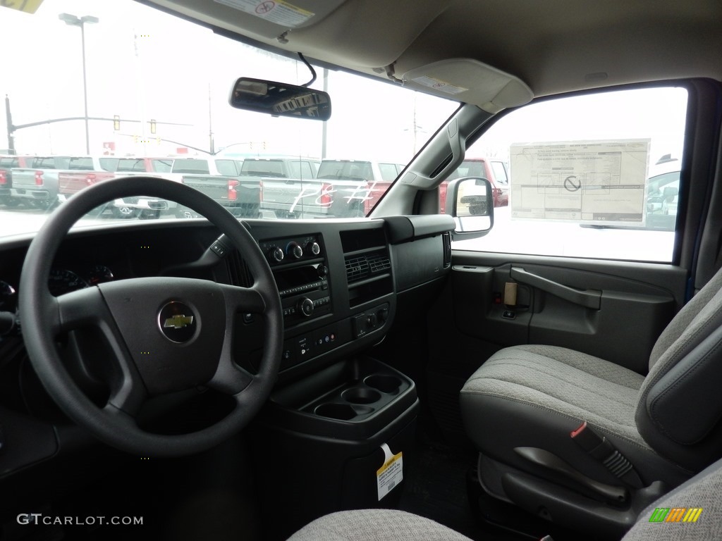 Medium Pewter Interior 2019 Chevrolet Express 2500 Cargo WT Photo #132307644