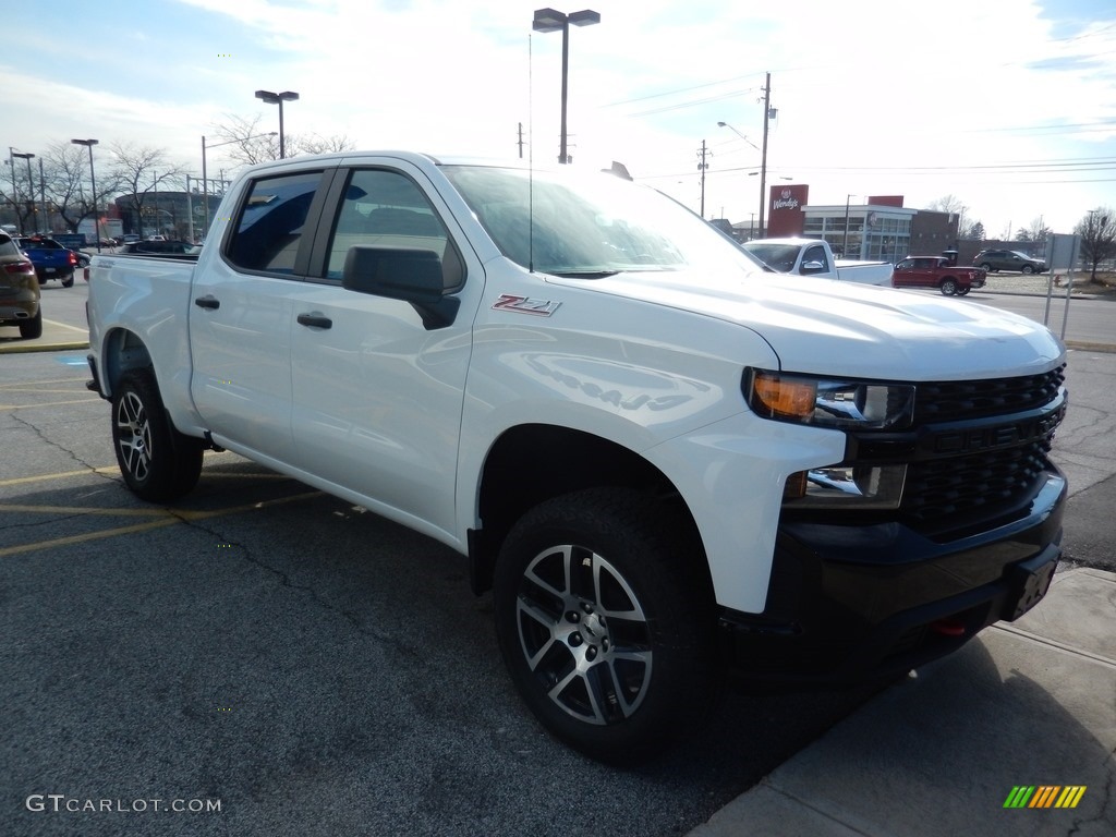 2019 Silverado 1500 Custom Z71 Trail Boss Crew Cab 4WD - Summit White / Jet Black photo #3