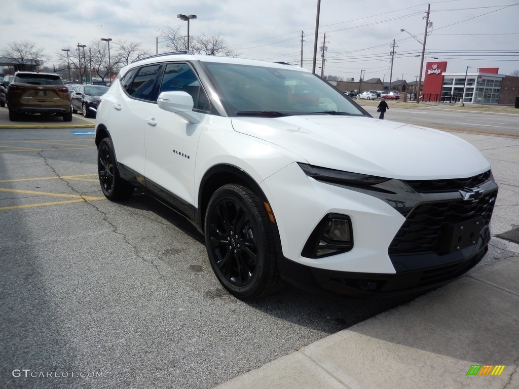 Summit White 2019 Chevrolet Blazer RS AWD Exterior Photo #132308529