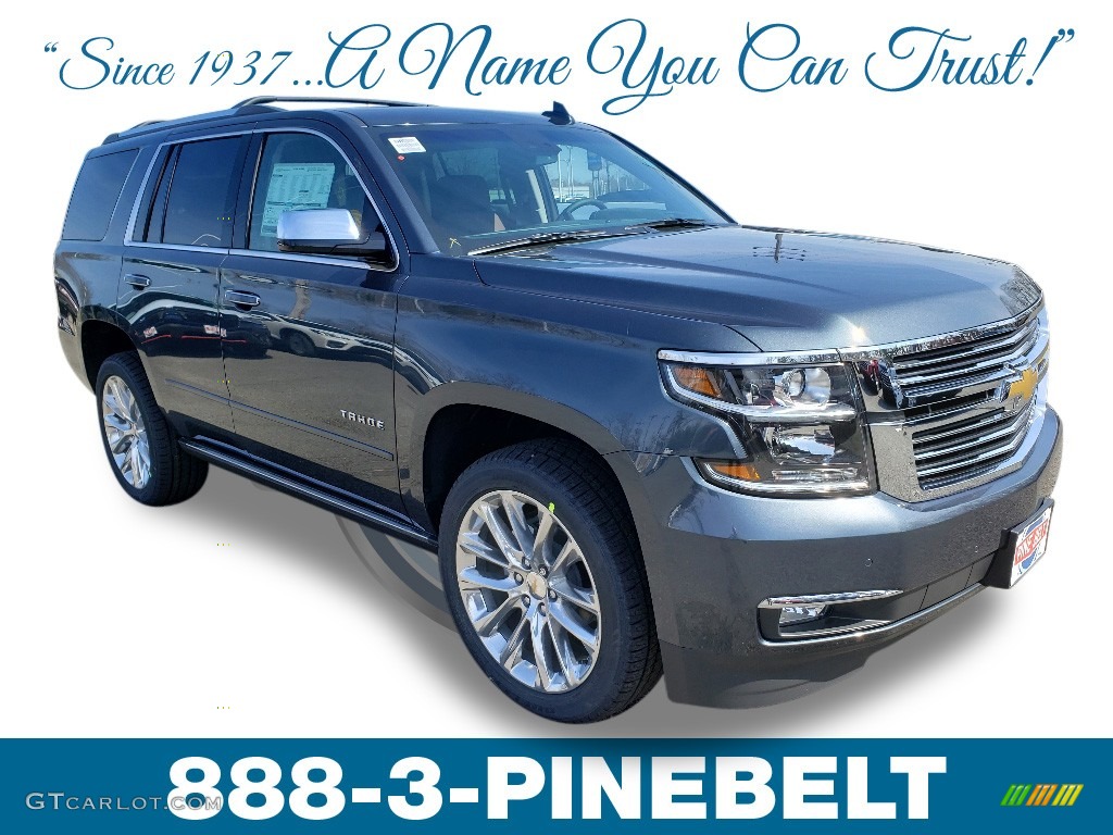 2019 Tahoe Premier 4WD - Shadow Gray Metallic / Jet Black/Mahogany photo #1