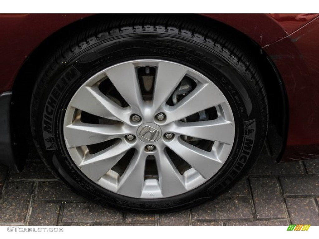 2014 Accord EX-L V6 Sedan - Basque Red Pearl II / Ivory photo #10