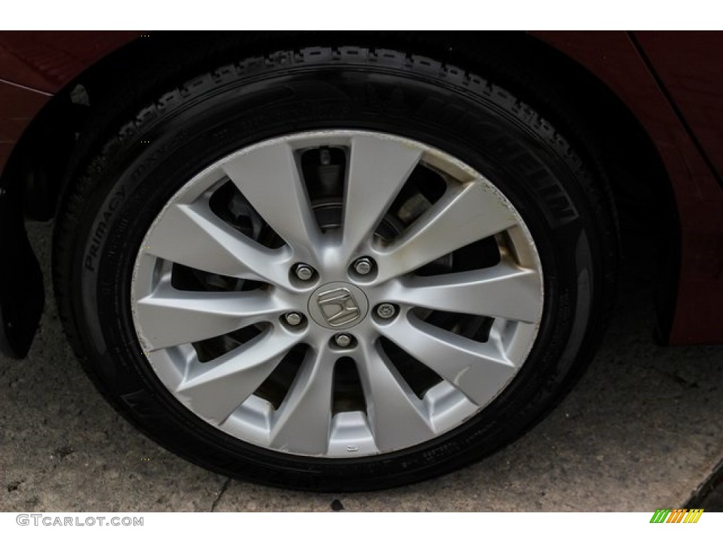2014 Accord EX-L V6 Sedan - Basque Red Pearl II / Ivory photo #11