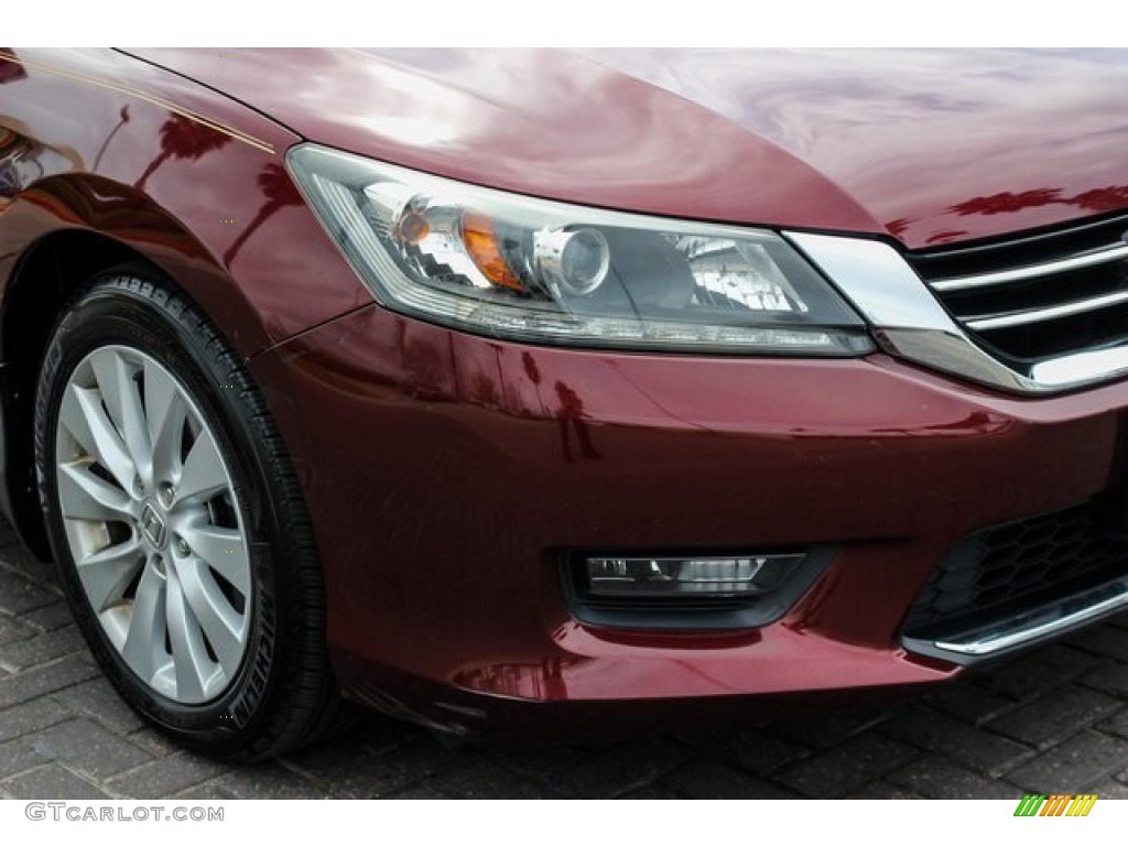 2014 Accord EX-L V6 Sedan - Basque Red Pearl II / Ivory photo #12