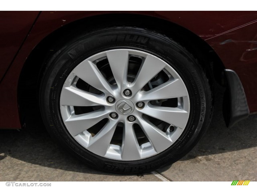 2014 Accord EX-L V6 Sedan - Basque Red Pearl II / Ivory photo #14