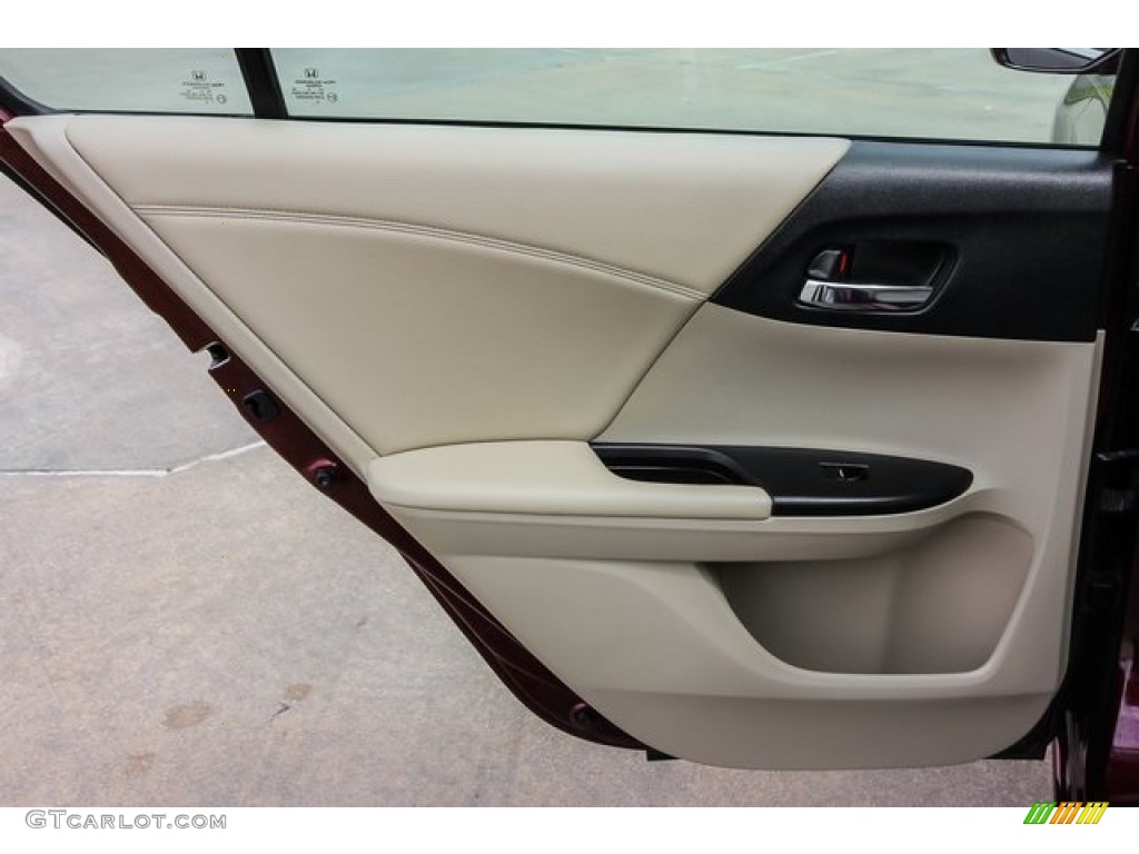 2014 Accord EX-L V6 Sedan - Basque Red Pearl II / Ivory photo #20
