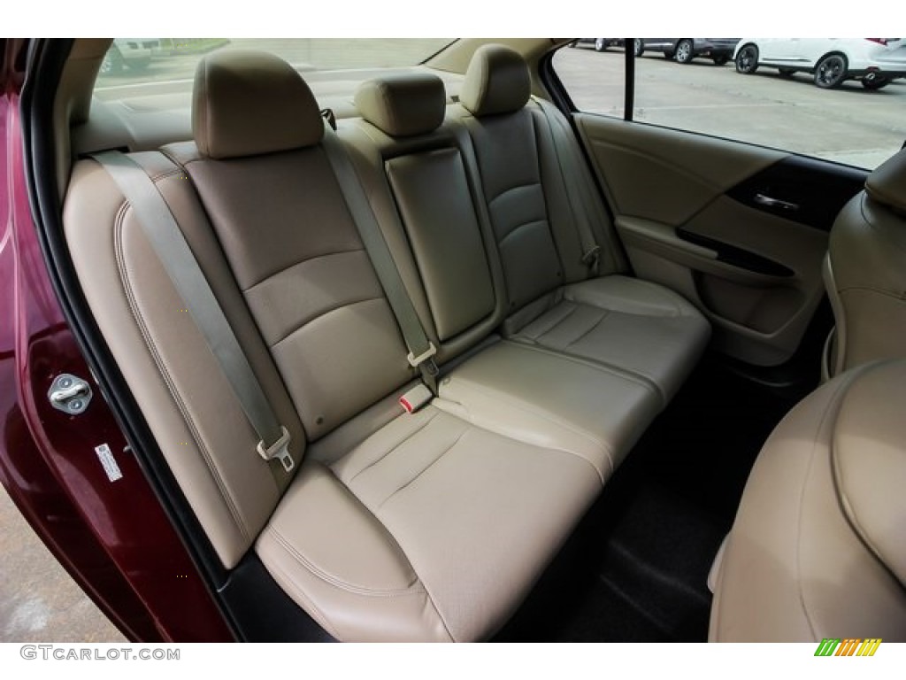 2014 Accord EX-L V6 Sedan - Basque Red Pearl II / Ivory photo #24