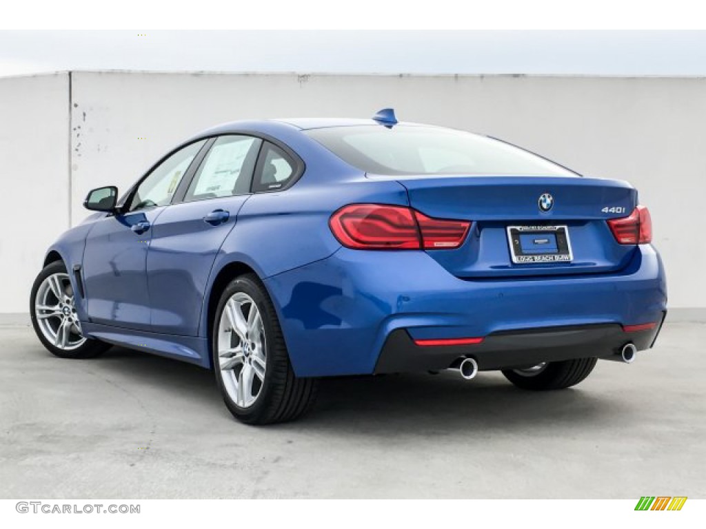 2019 4 Series 440i Gran Coupe - Estoril Blue Metallic / Coral Red photo #2