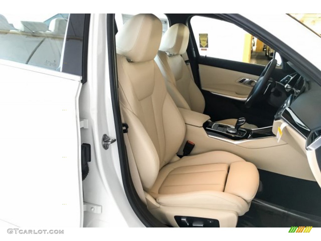 2019 3 Series 330i Sedan - Alpine White / Canberra Beige photo #5