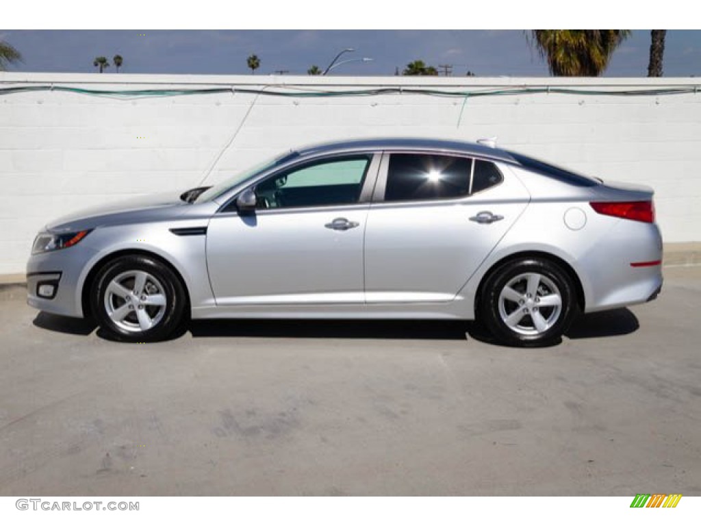 2014 Optima LX - Bright Silver / Gray photo #8