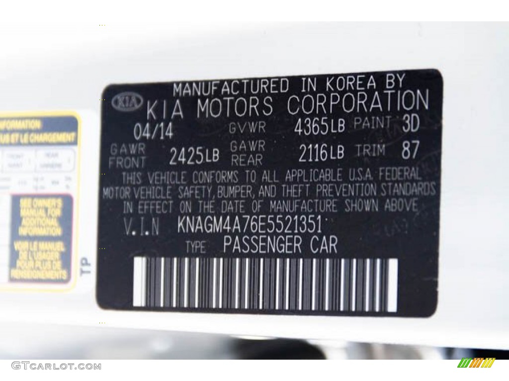 2014 Optima LX - Bright Silver / Gray photo #36