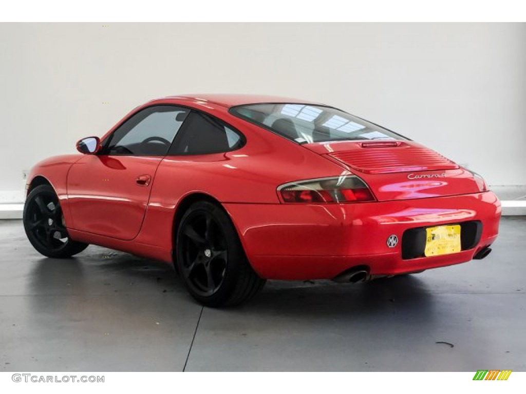 2001 911 Carrera 4 Coupe - Guards Red / Natural Brown photo #10