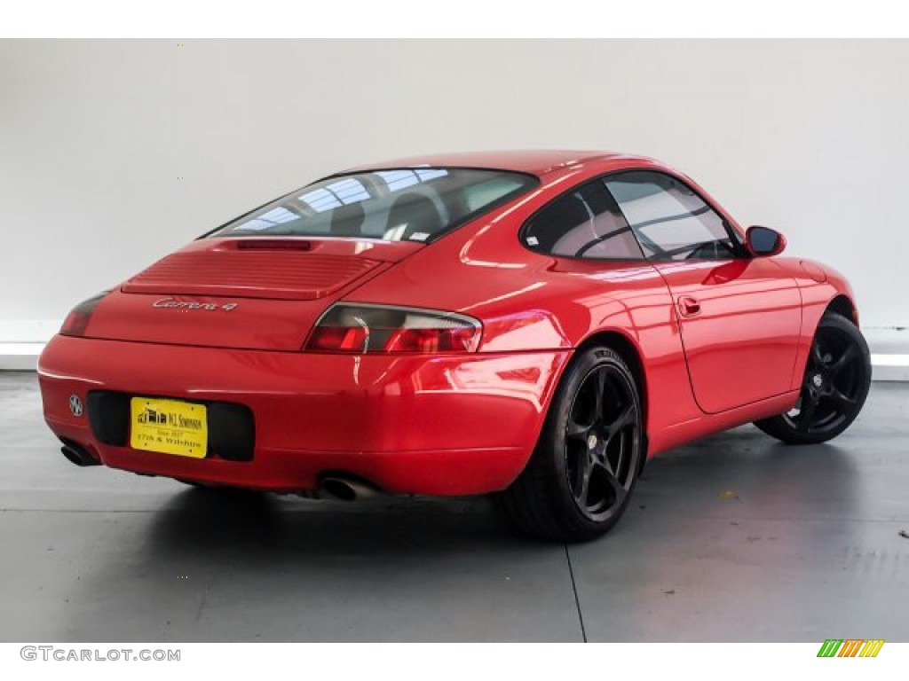 2001 911 Carrera 4 Coupe - Guards Red / Natural Brown photo #16