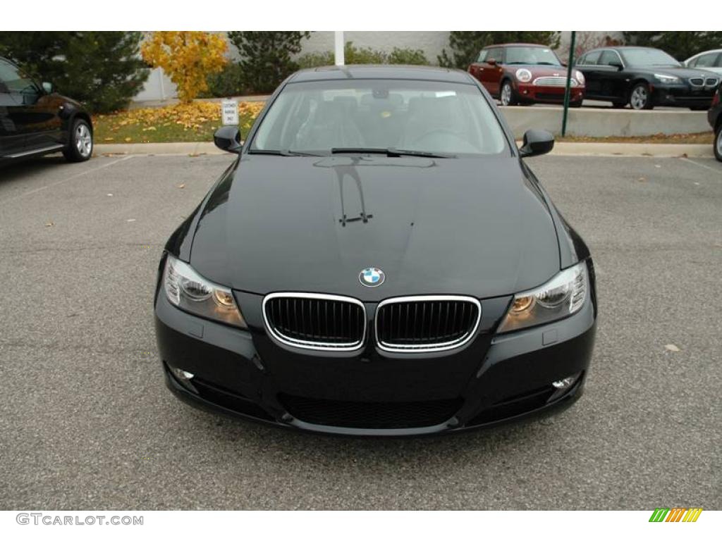 2009 3 Series 328xi Sedan - Black Sapphire Metallic / Black Dakota Leather photo #9