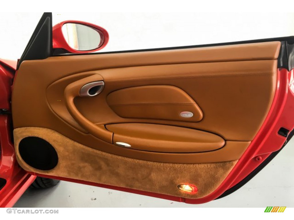 2001 911 Carrera 4 Coupe - Guards Red / Natural Brown photo #29