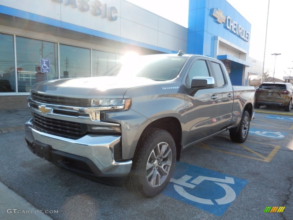 2019 Silverado 1500 LT Double Cab 4WD - Satin Steel Metallic / Jet Black photo #1