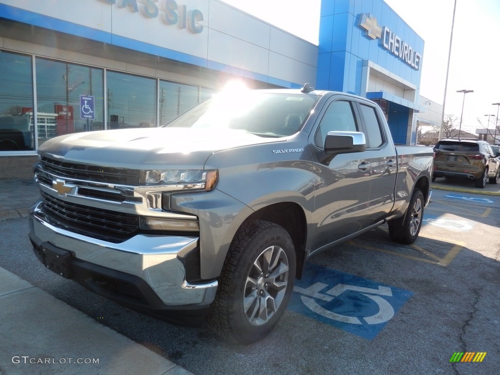 2019 Silverado 1500 LT Double Cab 4WD - Satin Steel Metallic / Jet Black photo #1