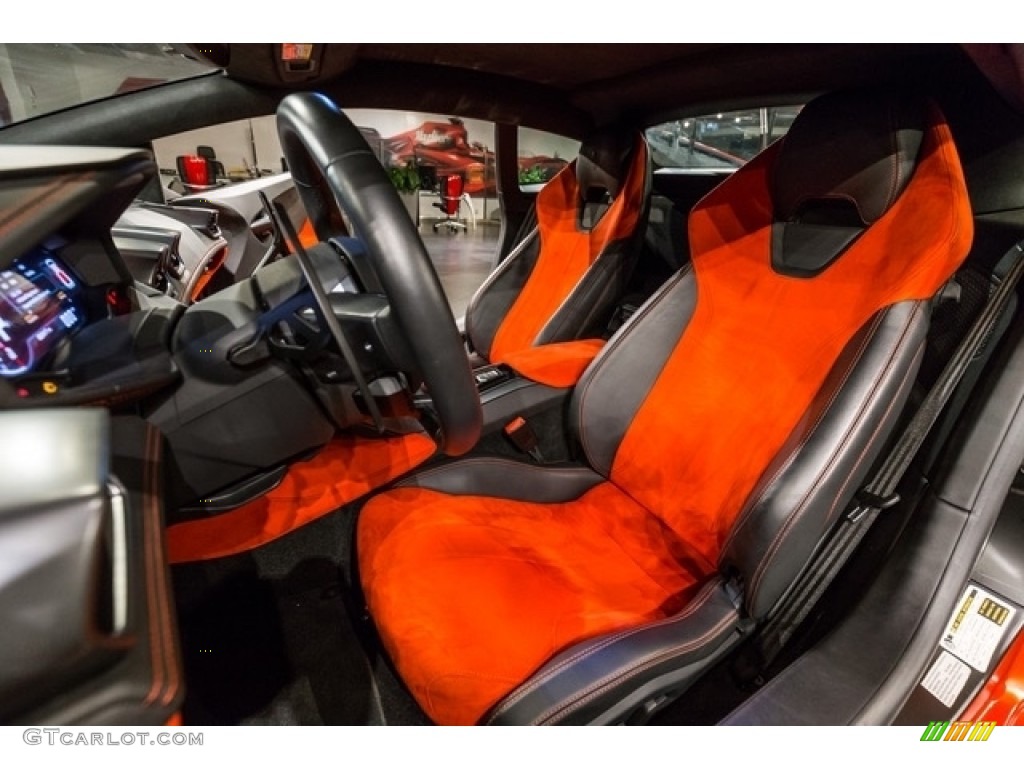 Rosso Alala/Nero Ade Interior 2015 Lamborghini Huracan LP 610-4 Photo #132331127
