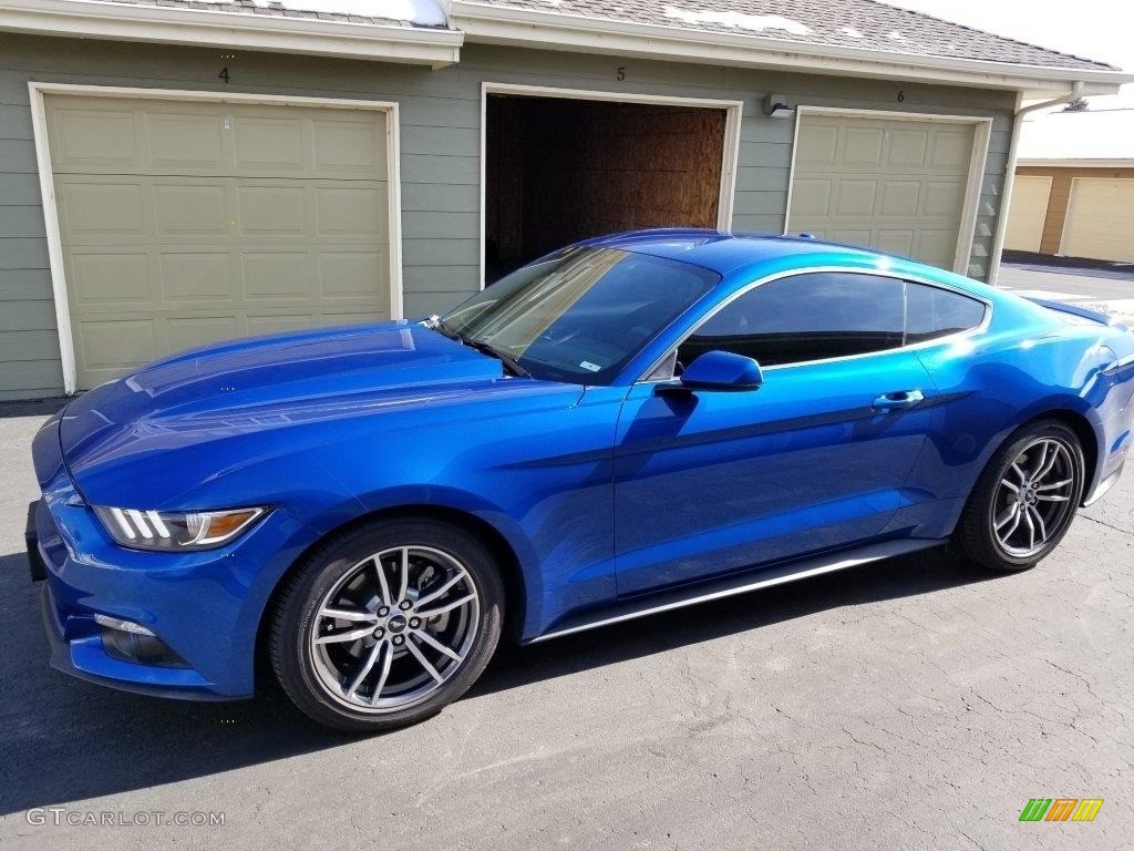 2017 Mustang Ecoboost Coupe - Lightning Blue / Ebony photo #1