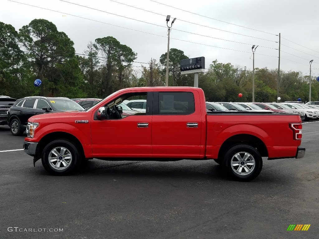 2018 F150 XLT SuperCrew - Race Red / Light Camel photo #2